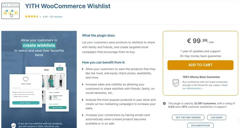 YITH WooCommerce Wishlist