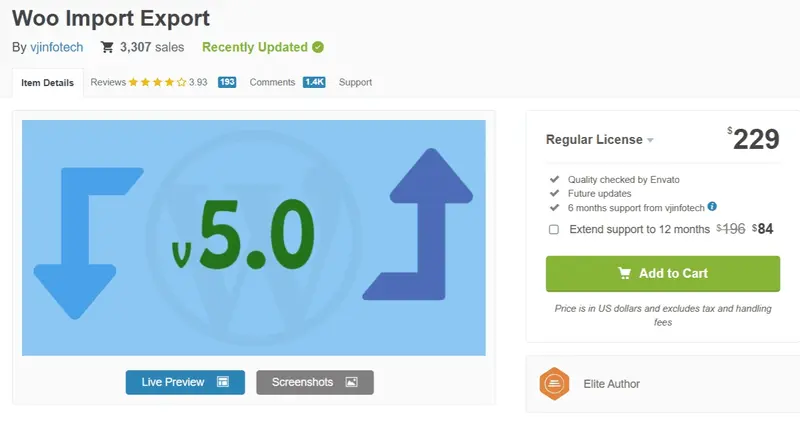 WooCommerce Import Export