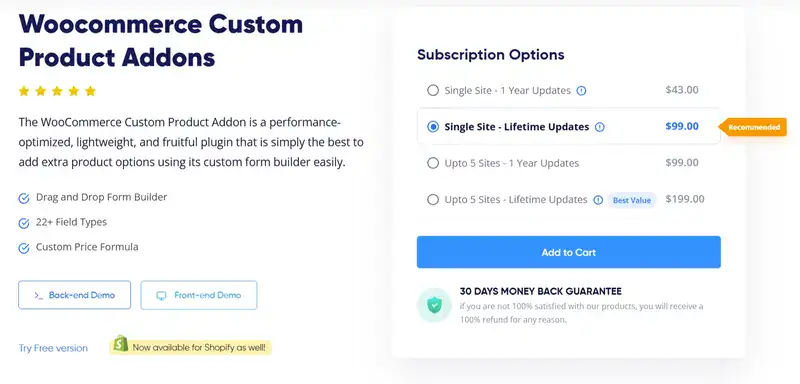 WooCommerce Product Add-Ons Ultimate
