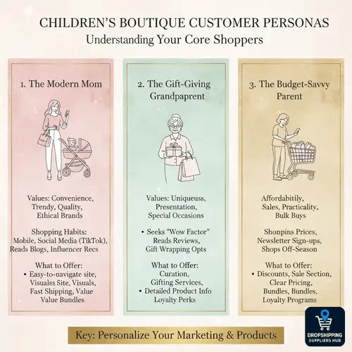 children’s boutique customer personas