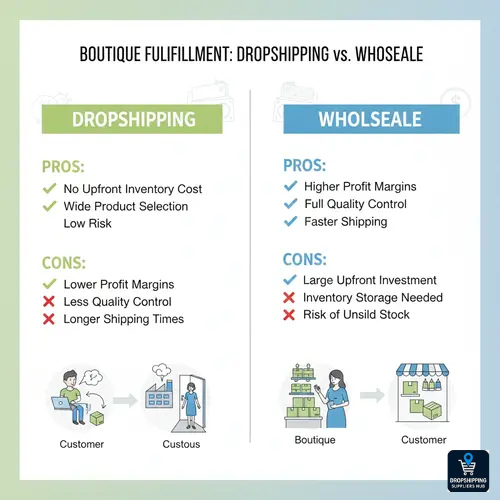 comparison dropshipping vs wholesale for boutiques